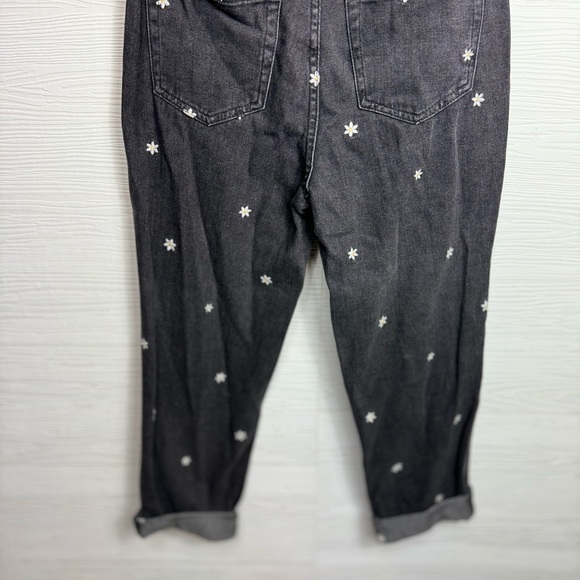 PacSun Black Daisy High Waisted Straight Leg Jeans 26 - Picture 6 of 11